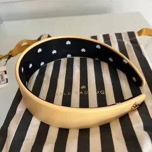 lele sadoughi camel faux leather cher headband gold headband Lele Sadoughi | Accessories | Lele Sadoughi Camel Faux  main image 2